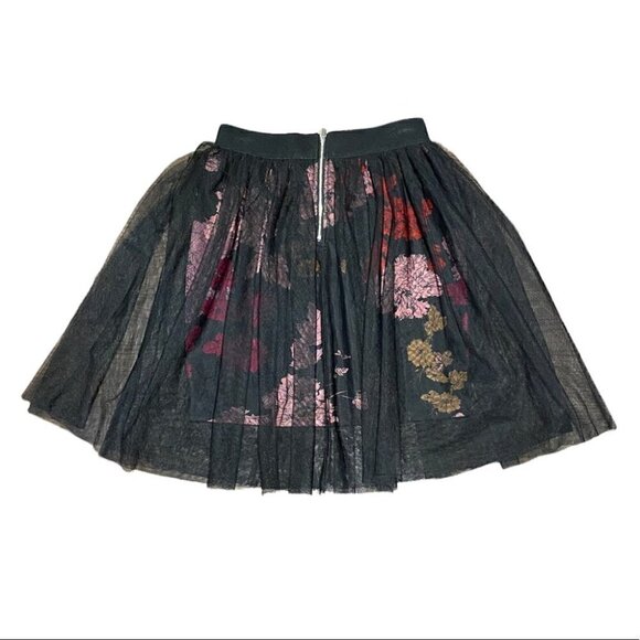 1.STATE Mesh Skirt with Stretchy Floral Print Lining Size Small - Picture 2 of 8